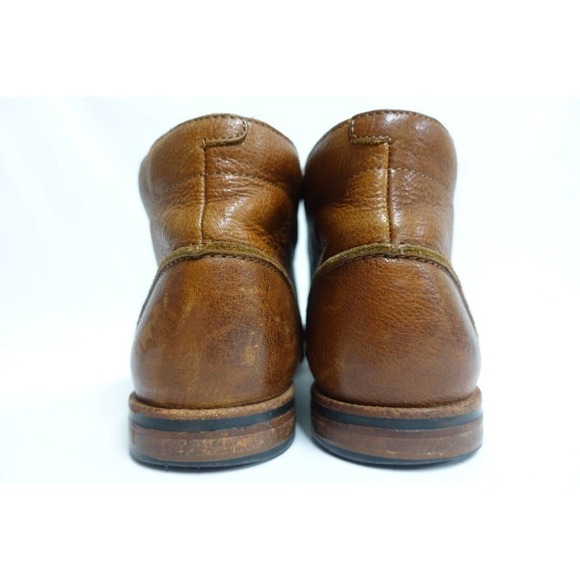 CLARKS Men Chukka Boots 3-Eye Leather Brown Sz 10 M Medium Ankle - Picture 4 of 10